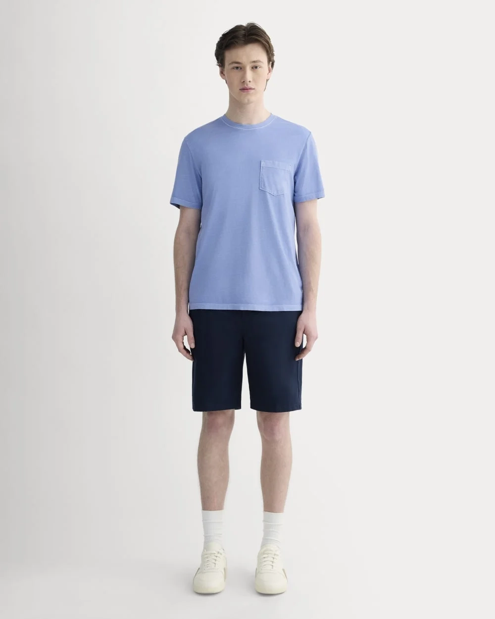 The Essential Organic Garment-Dyed Crew | Granada Sky Blue Garment Dye (2)