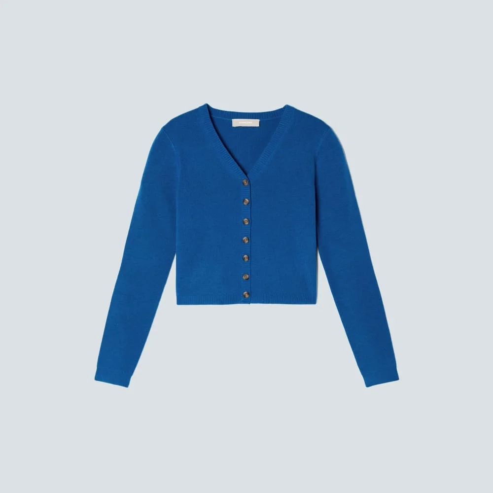The Luxe Merino Cardigan | Lapis Blue (3)