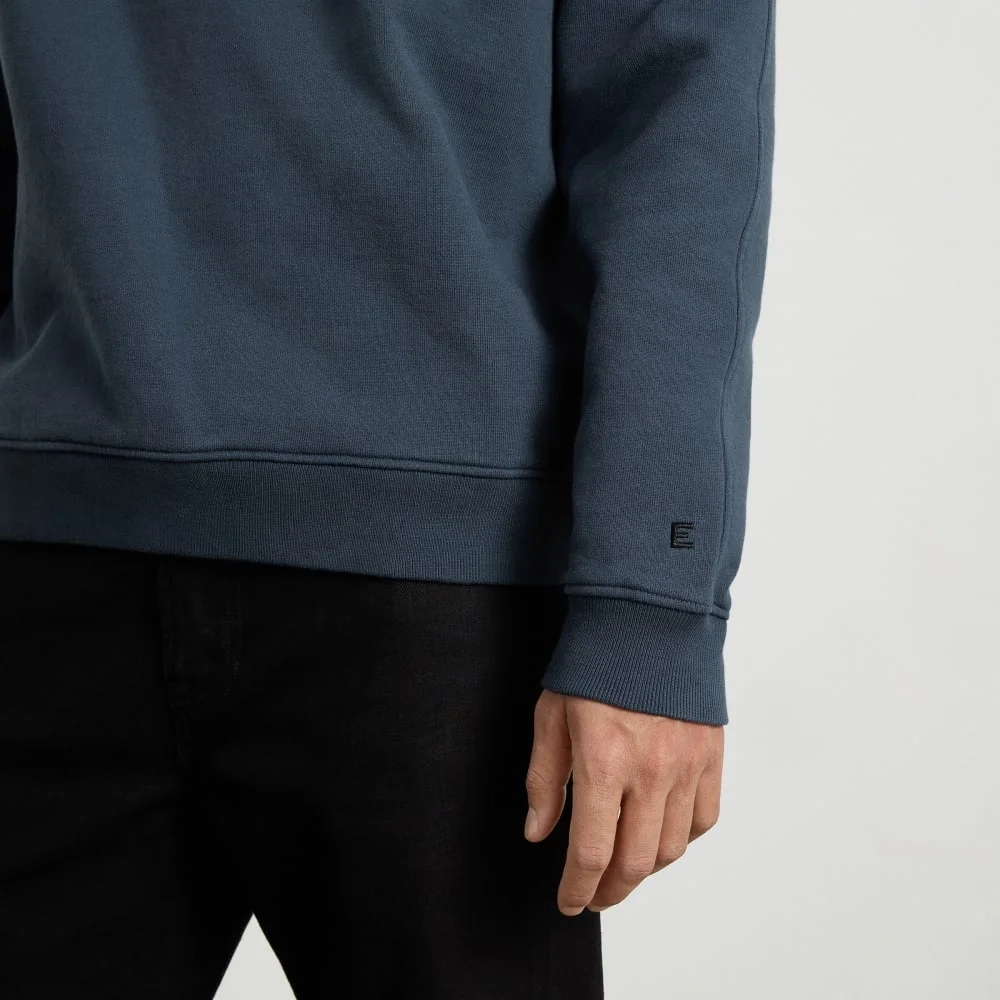 The Track Crewneck Sweatshirt | Kingfisher Blue (2)