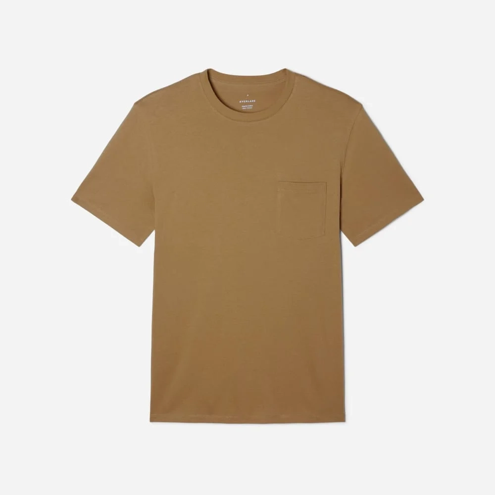 The Organic Cotton Pocket Tee | Dark Brown (2)