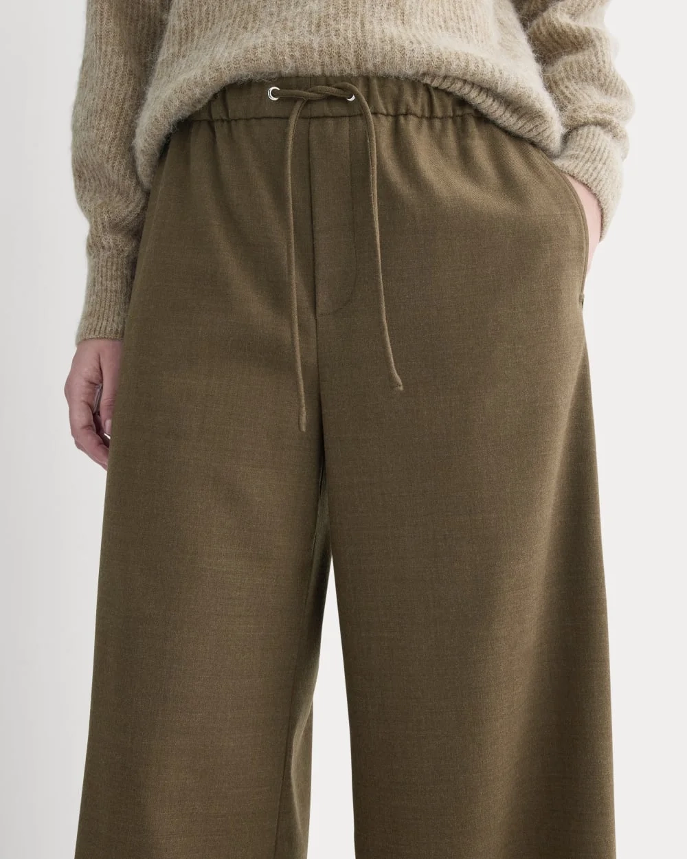 The Pull-On Trouser in Tailor Twill | Heathered Cocoa (3)