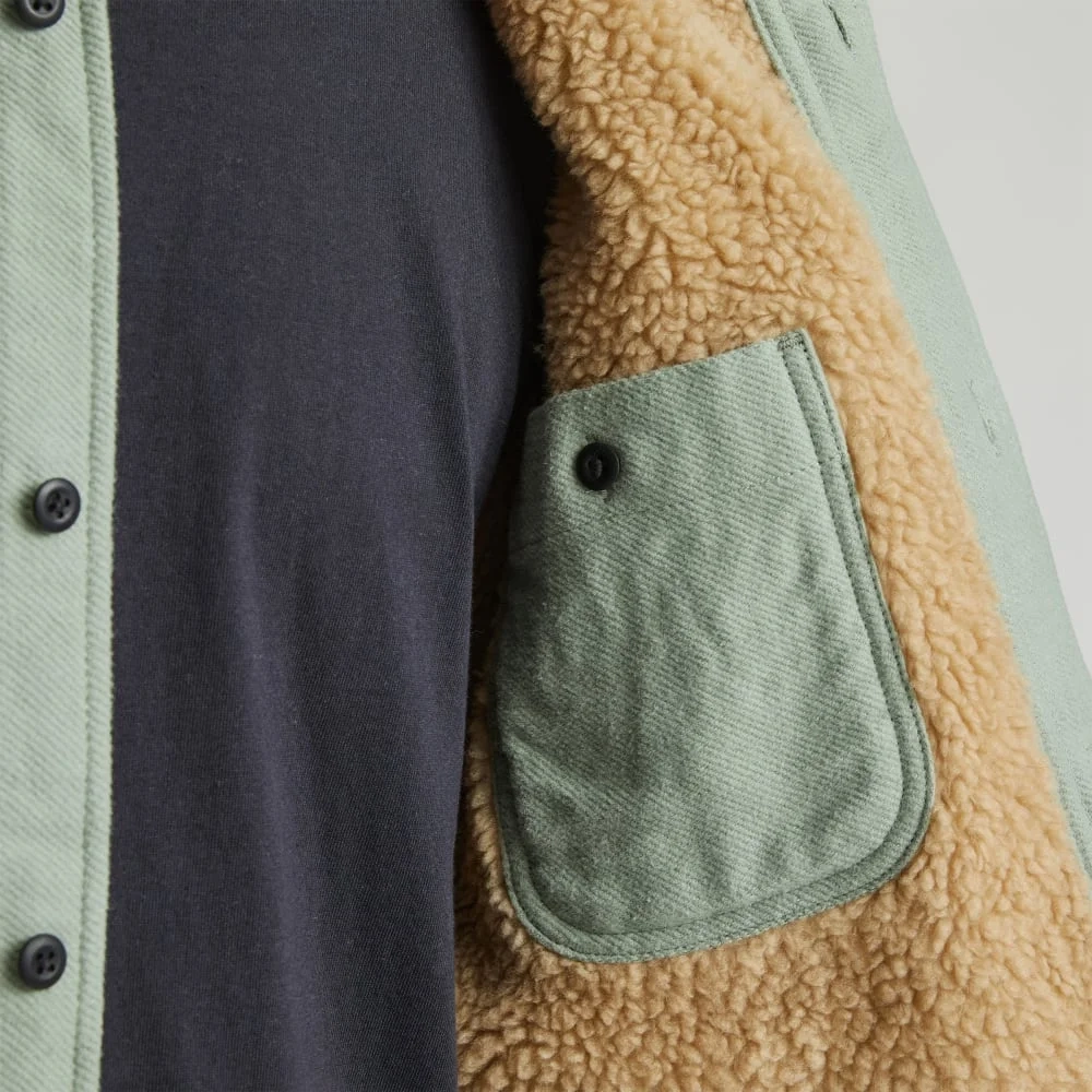 The ReNew Fleece-Lined Heavyweight Overshirt | Lily Pad (3)