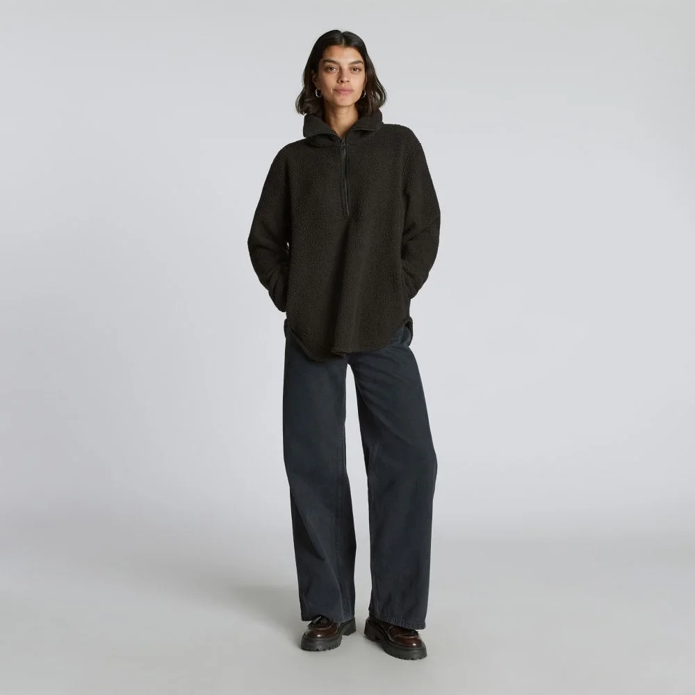 The ReNew Fleece Half-Zip | Black (2)