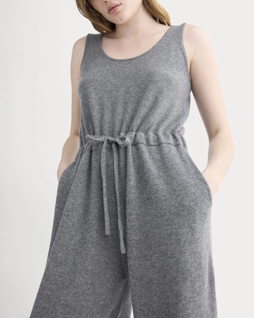 Cashmere Lounge Jumpsuit | Heather Charcoal (2)