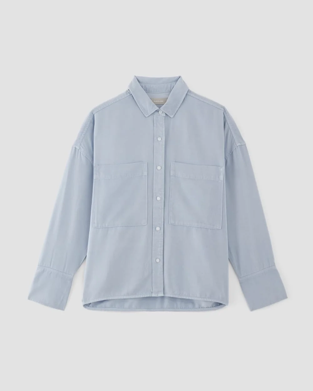 The Boxy Overshirt in Buttersoft | Chambray Blue (2)