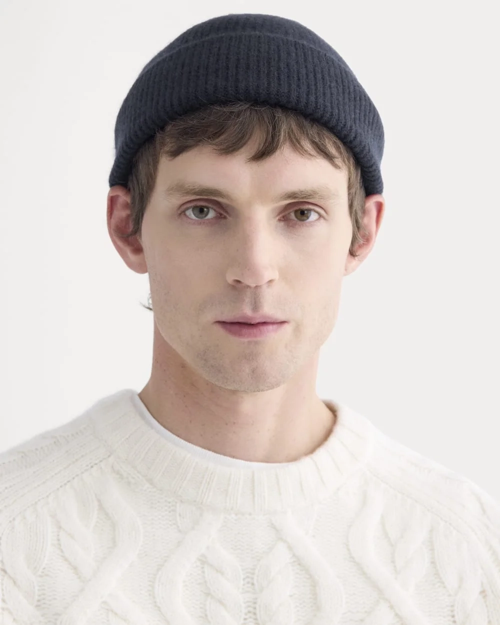 Cashmere Docker Beanie |  Navy (4)