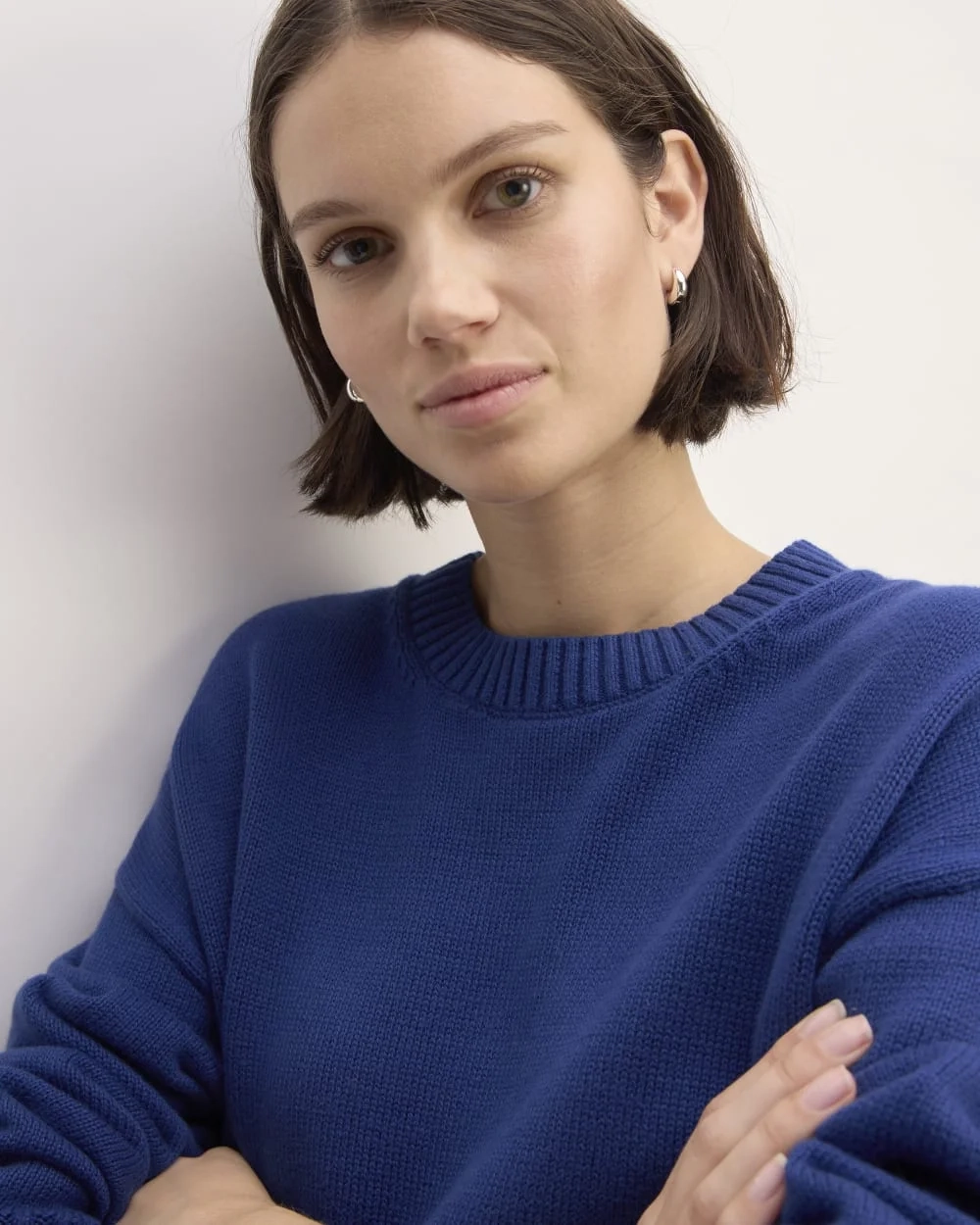 The Boxy Sweater in Everyday Cotton | Bellwether Blue (3)