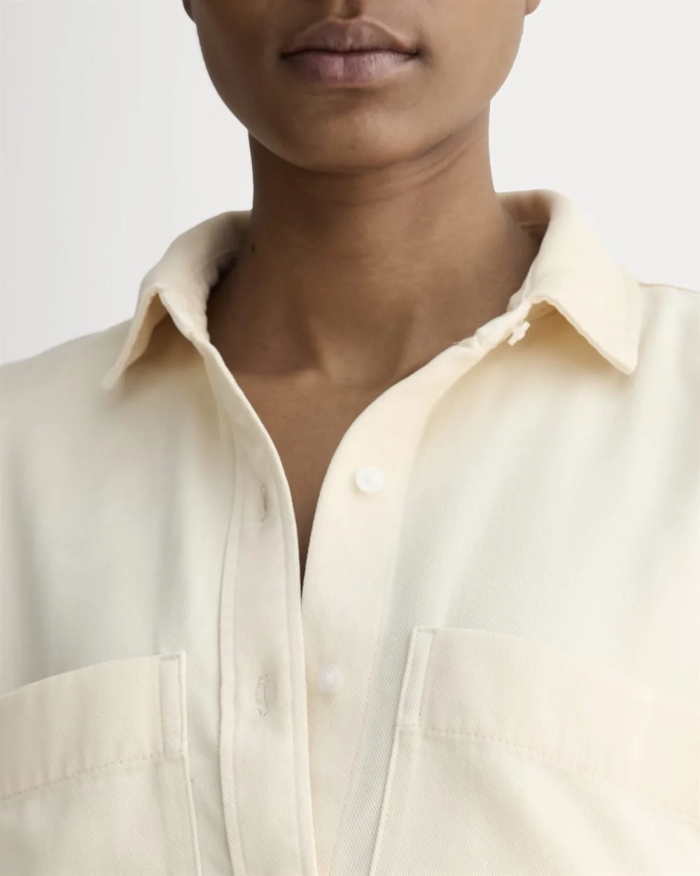 The Boxy Overshirt in Buttersoft | Parchment (3)