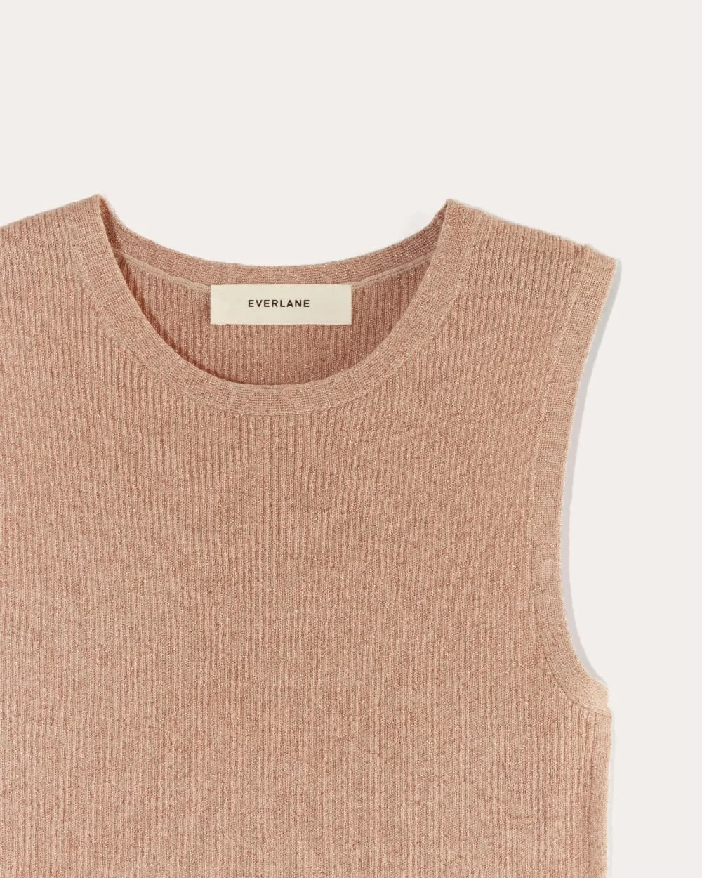 The Tank in Lurex Merino | Rose Gold (2)