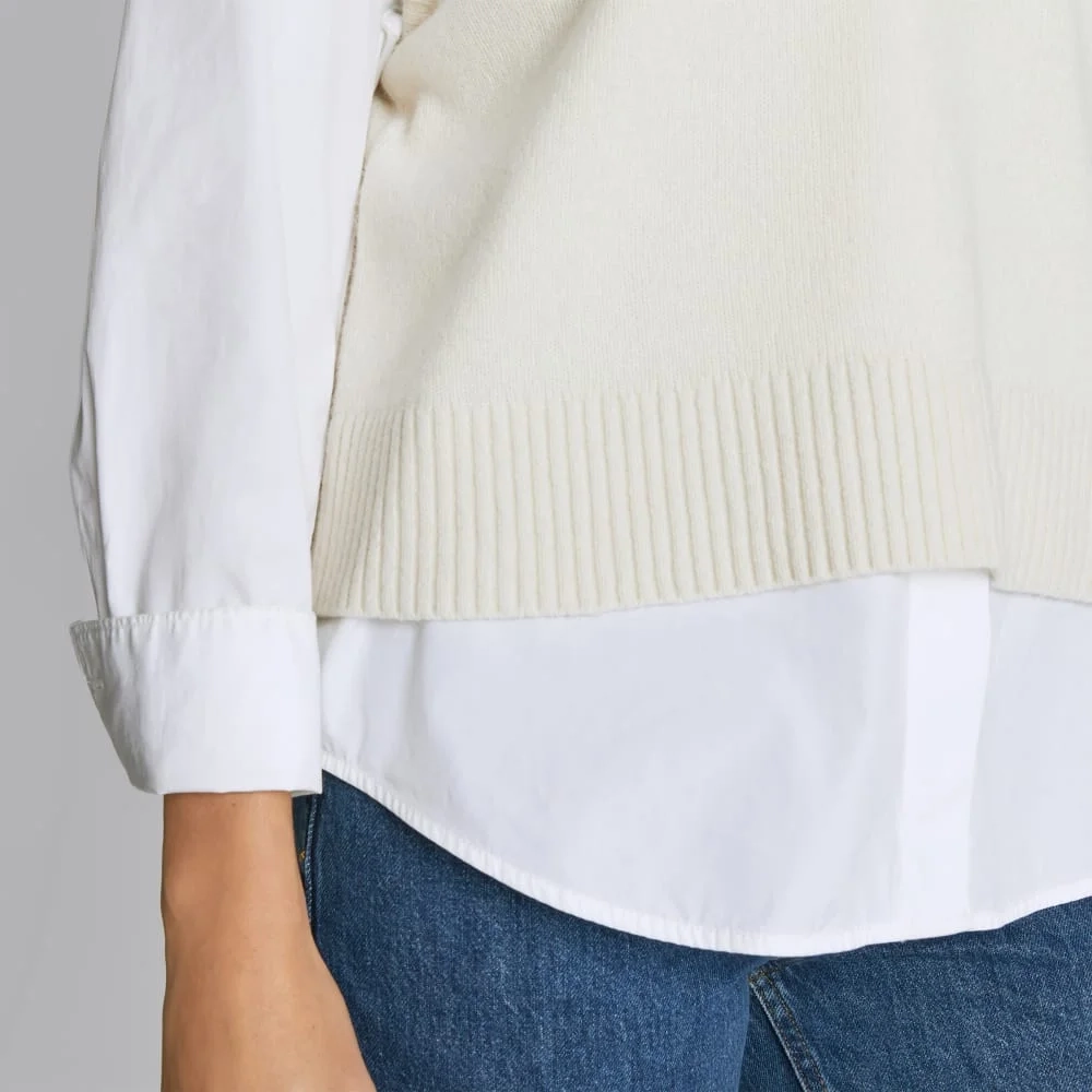 The Cashmere Vest | Bone (2)