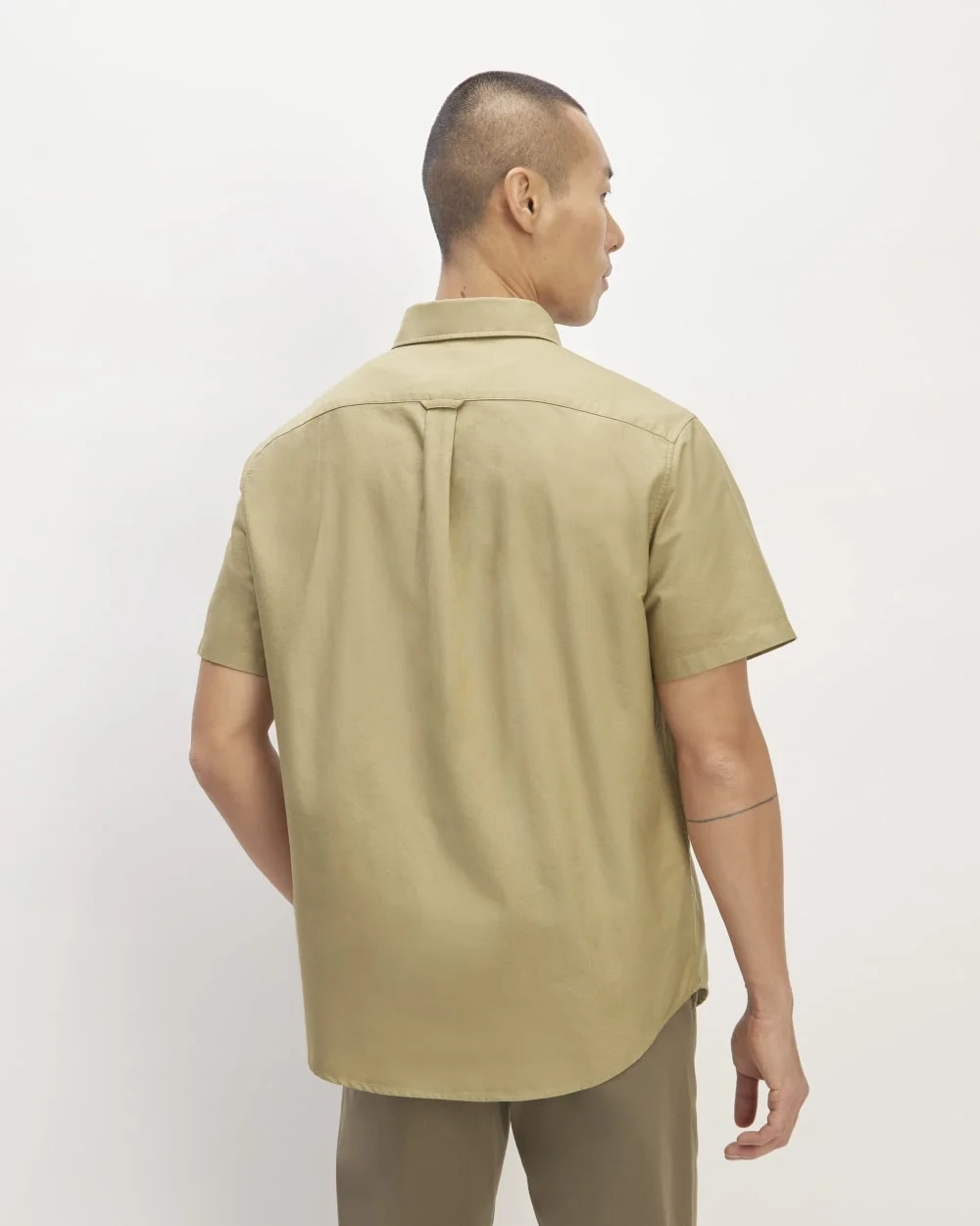 The Organic Short Sleeve Oxford Shirt | Cornstalk (2)