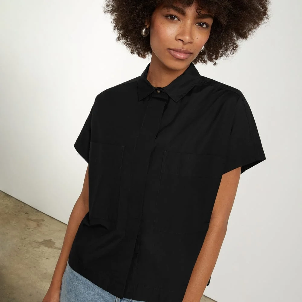 The Short-Sleeve Box Shirt | Black (2)
