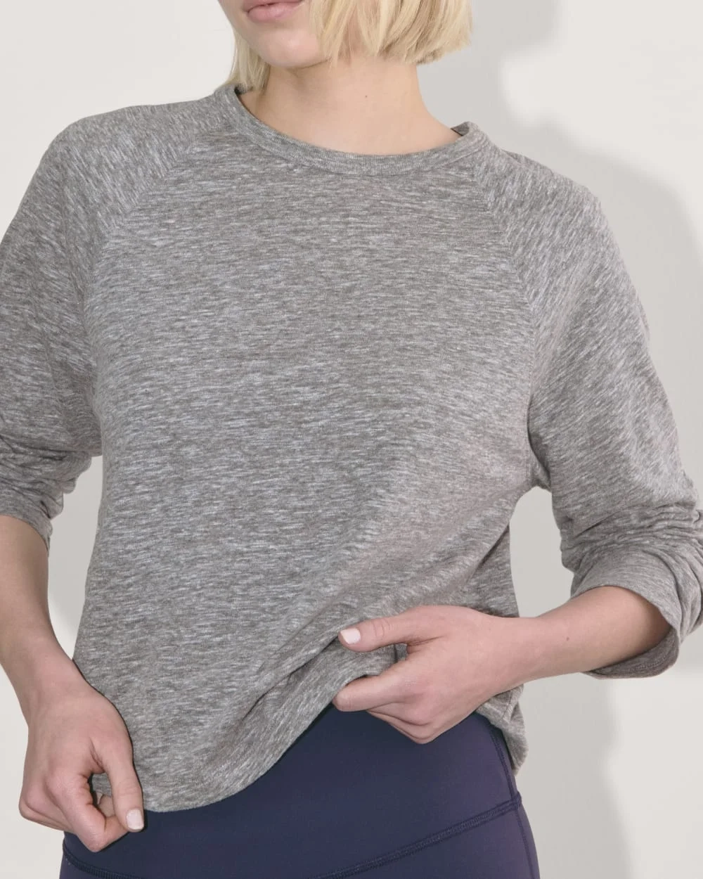 The Perform Crew Tee |  Heathered Grey (2)