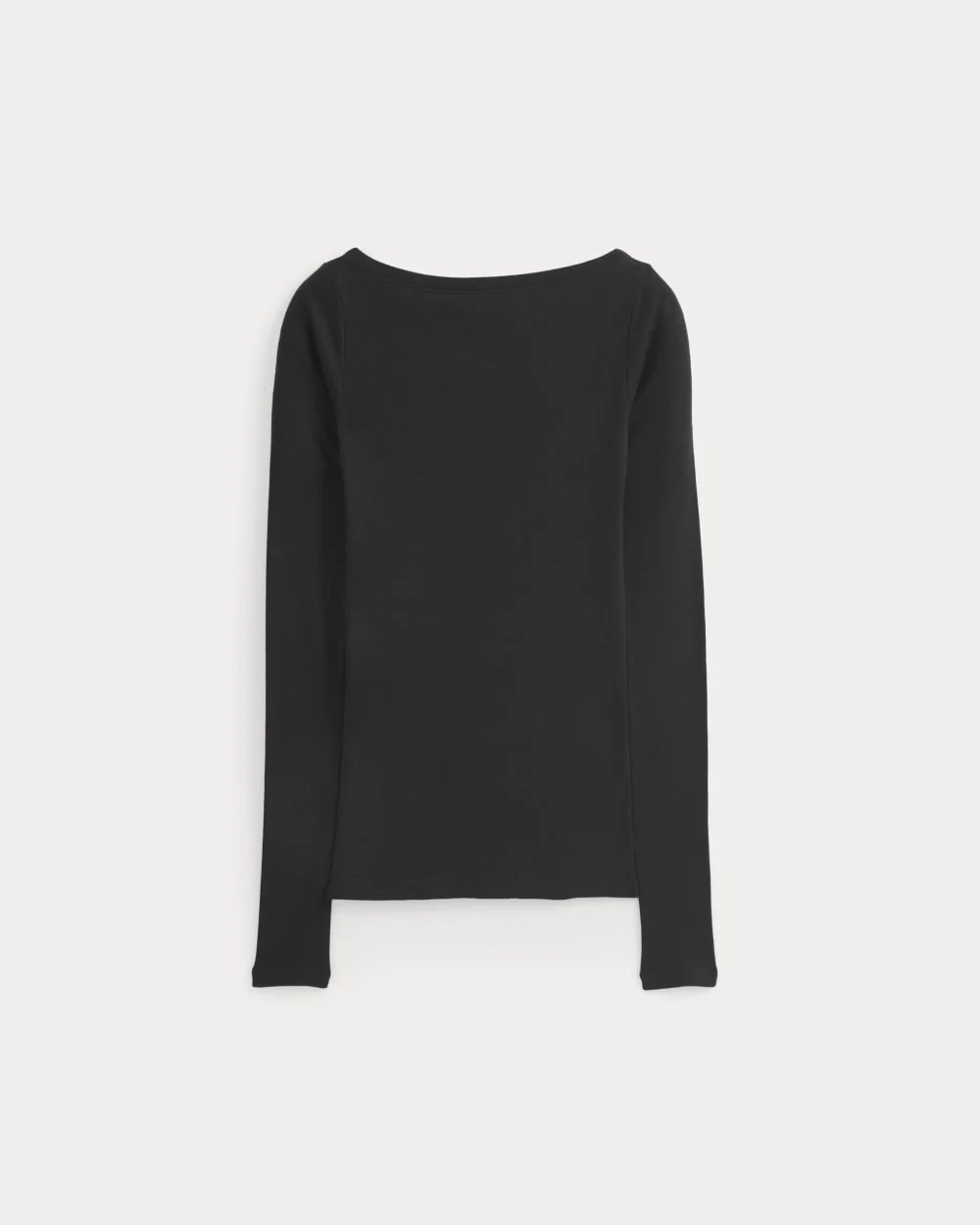 Tissue Boatneck Top | Black (2)