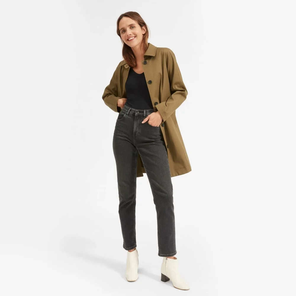 The Long-Sleeve V-Neck Bodysuit | Black | Bikini (2)