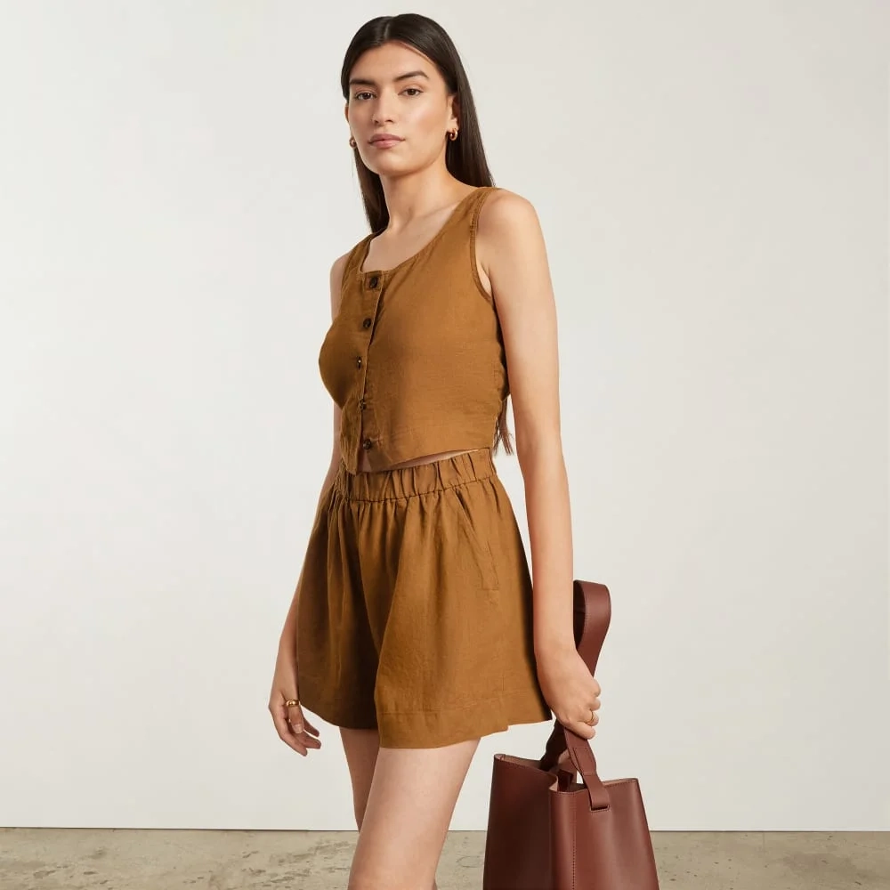 The Linen Boxer Short | Tawny Brown (3)