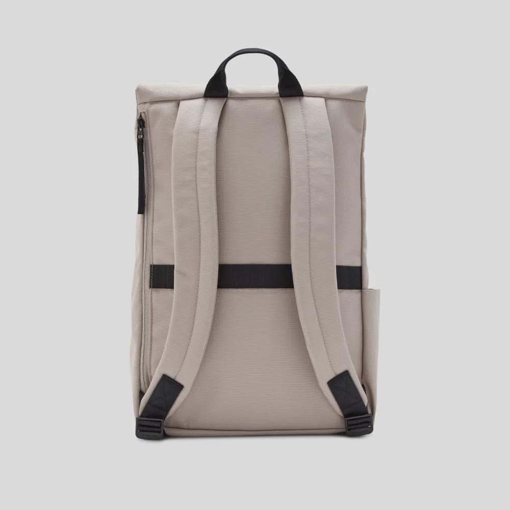 The ReNew Transit Backpack | Warm Quartz (with label) (2)