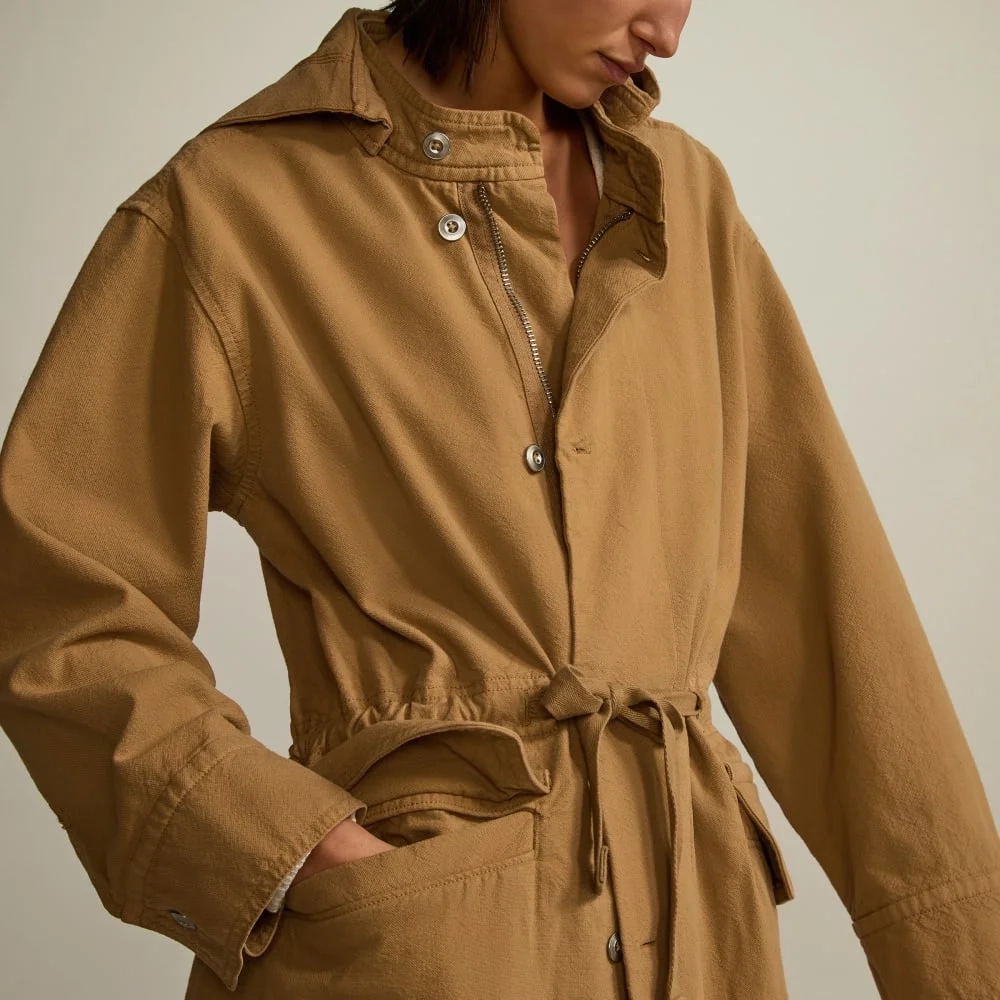 The Canvas Organic Cotton Parka | Cappuccino (3)
