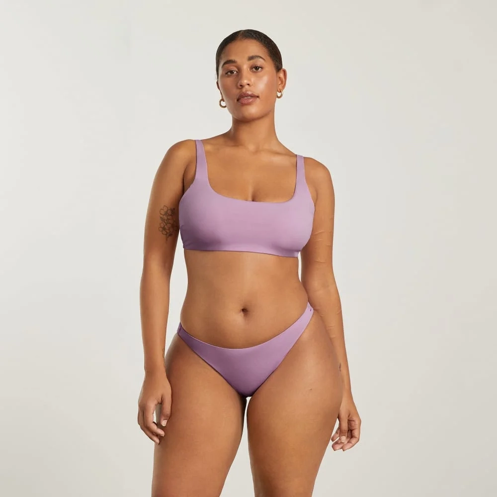 The Square-Neck Bikini Top | Lilac (3)