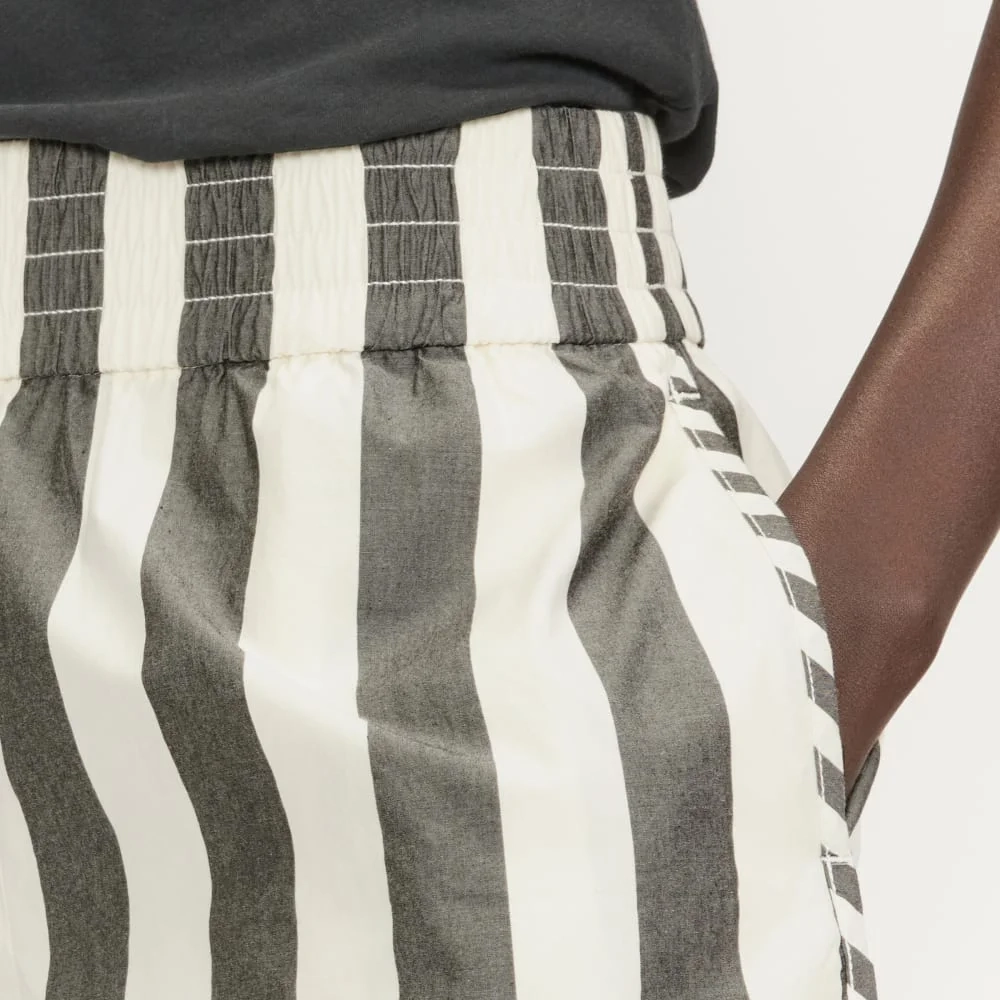 The Poplin Boxer Short | Bone / Black (3)