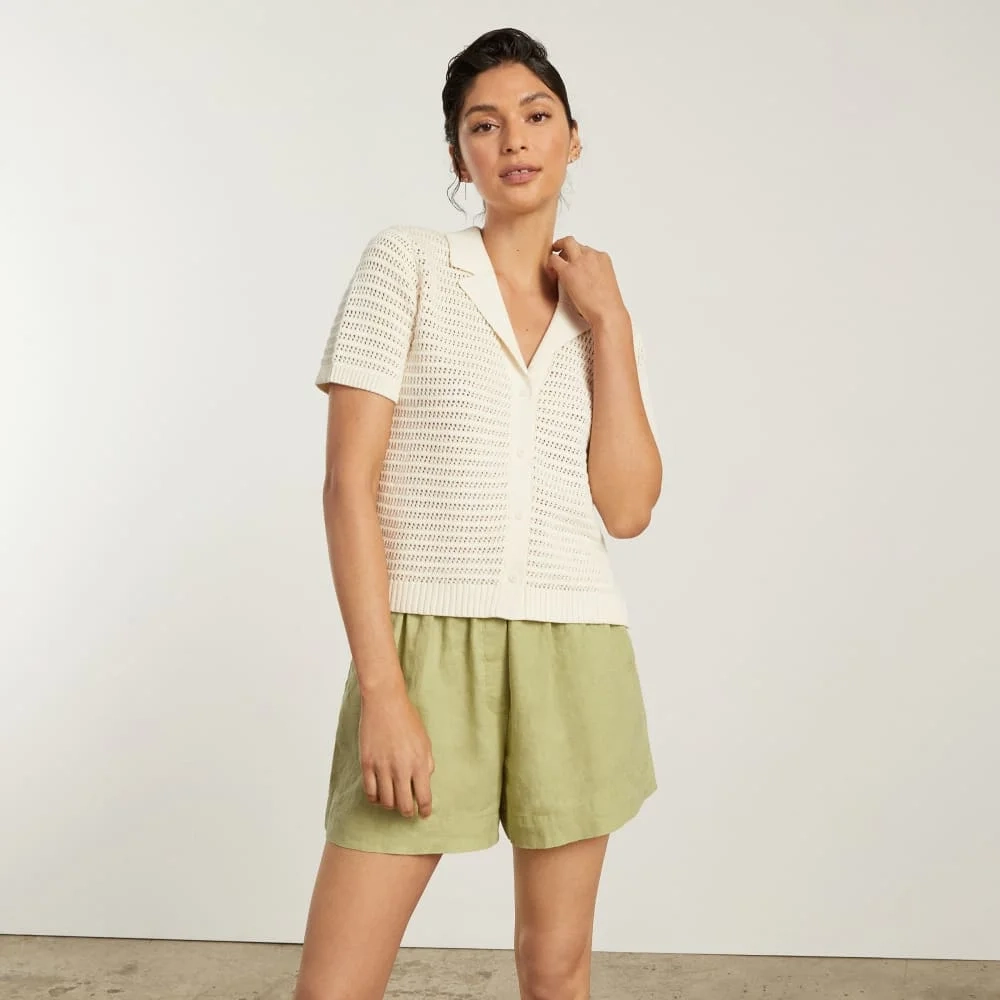 The Linen Boxer Short | Leek (2)