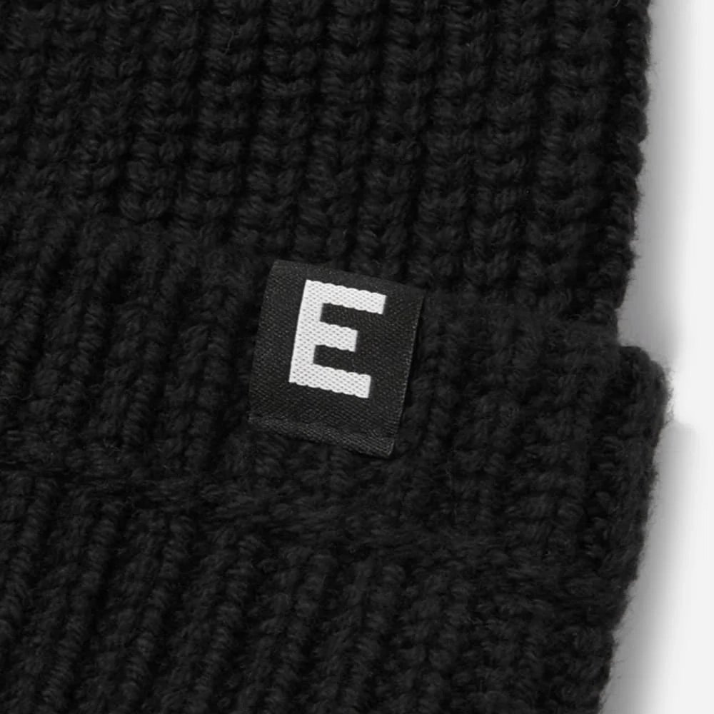 The Organic Cotton Chunky Beanie | Black (2)