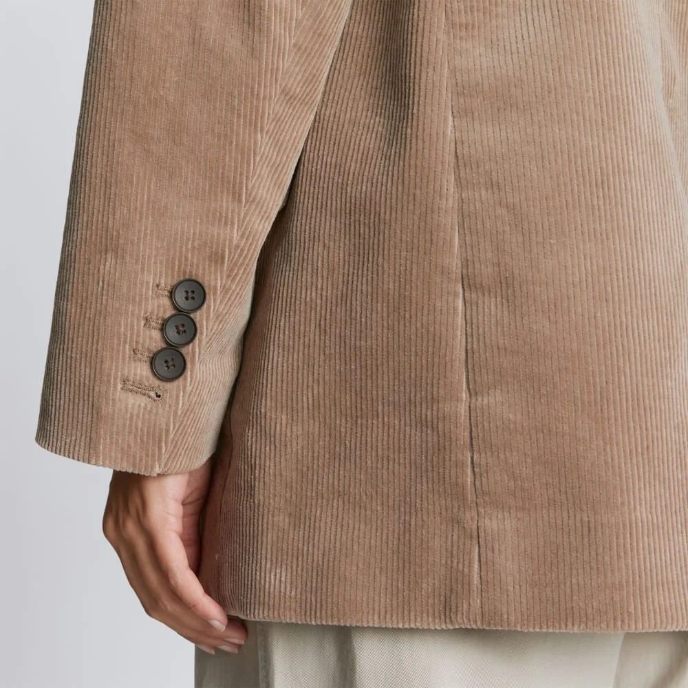The Corduroy ’80s Blazer | Taupe Grey (3)