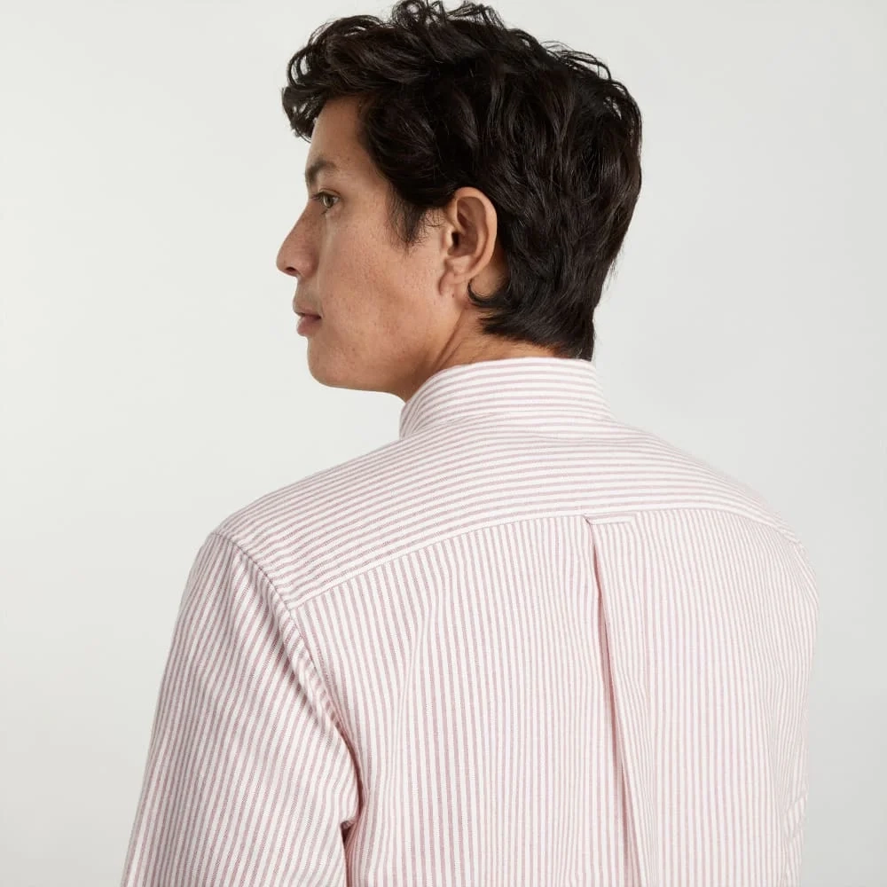 The Slim-Fit Japanese Oxford | Red / White | Regular (2)