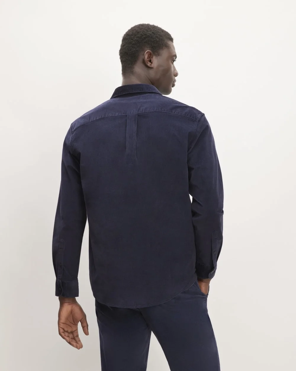 The Relaxed Corduroy Shirt  | Navy (4)