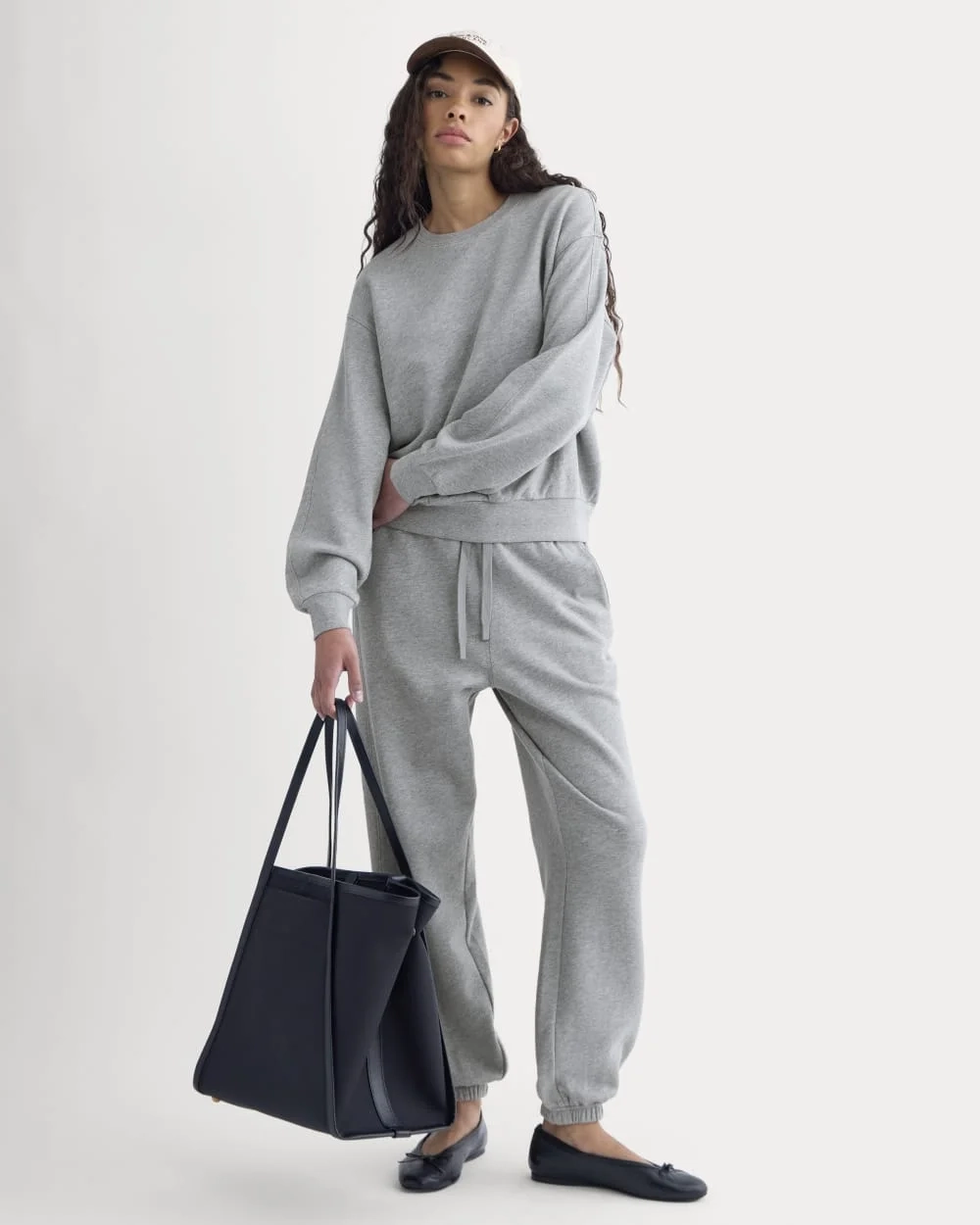 Lightweight Terry Blouson Crew | Vintage Heather Grey (2)