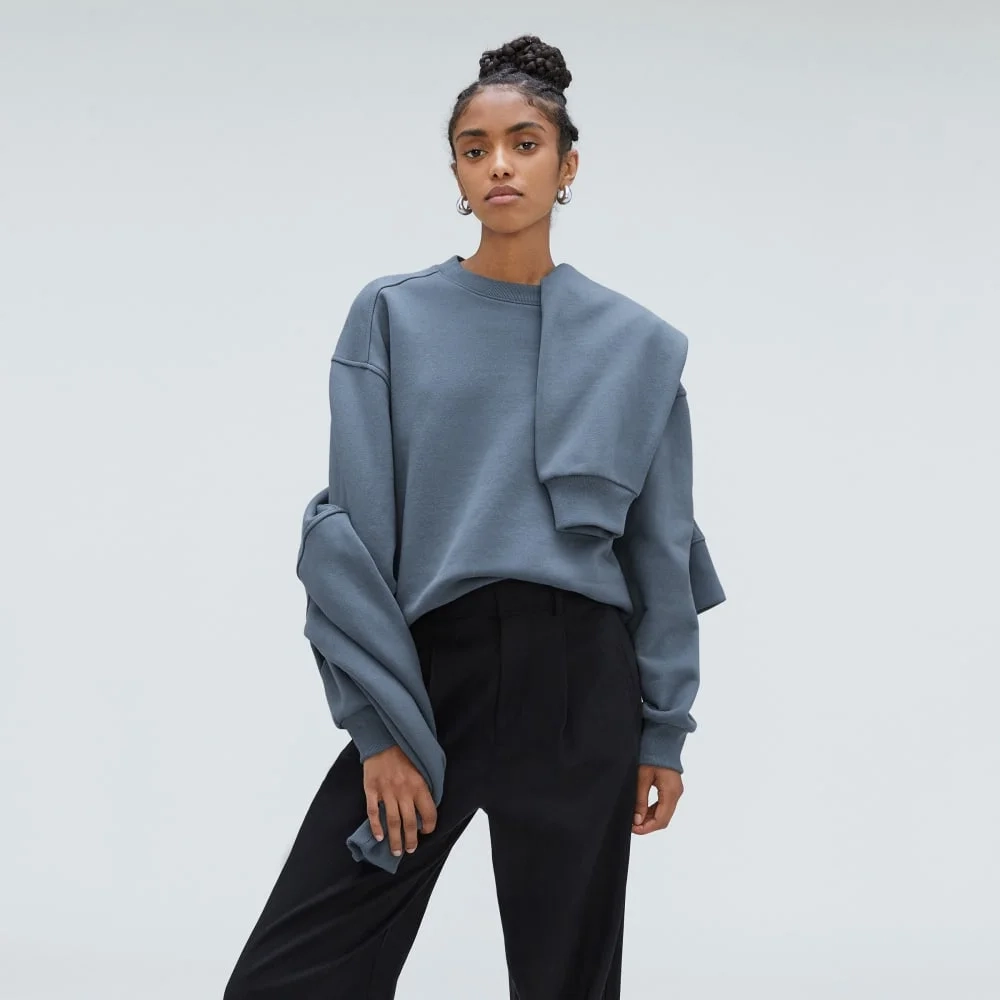 The Track Oversized Crew | Faded Blue (3)