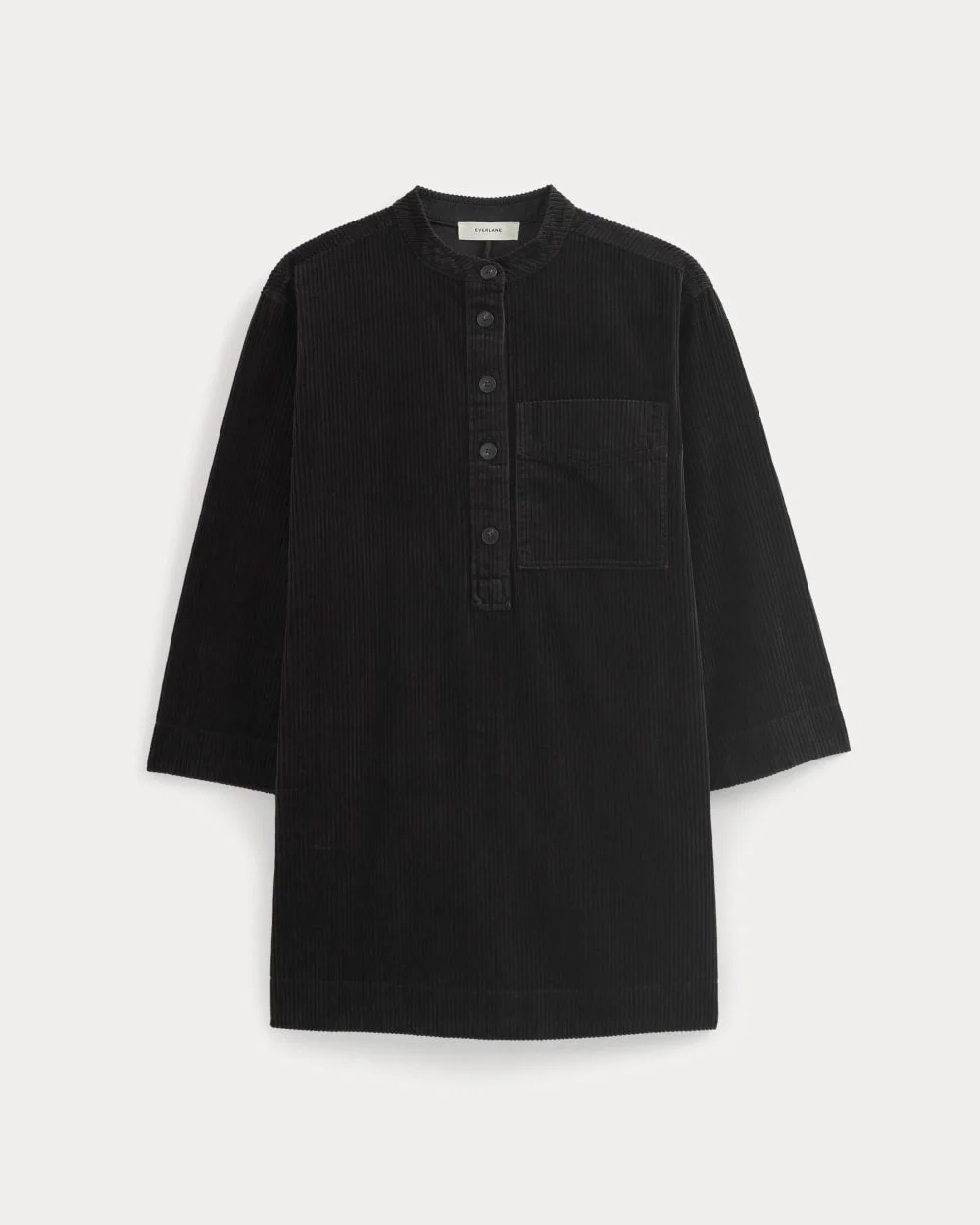 The Corduroy Mini Dress | Black (2)