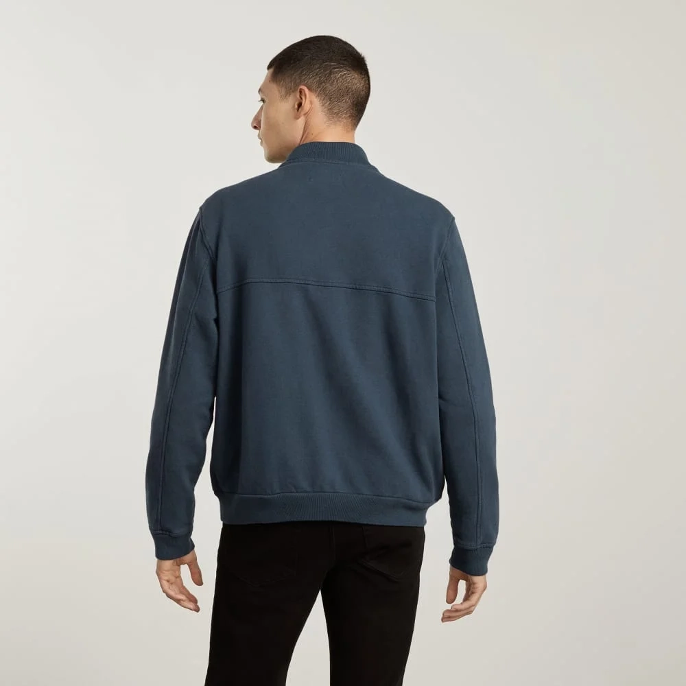 The Track Bomber Jacket | Kingfisher Blue (2)