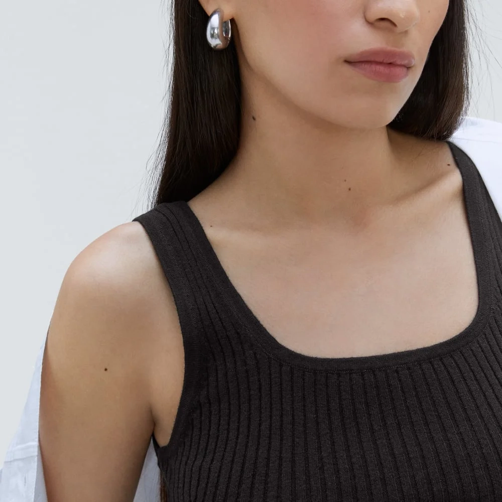 The Cotton-Merino Cami | Black (2)