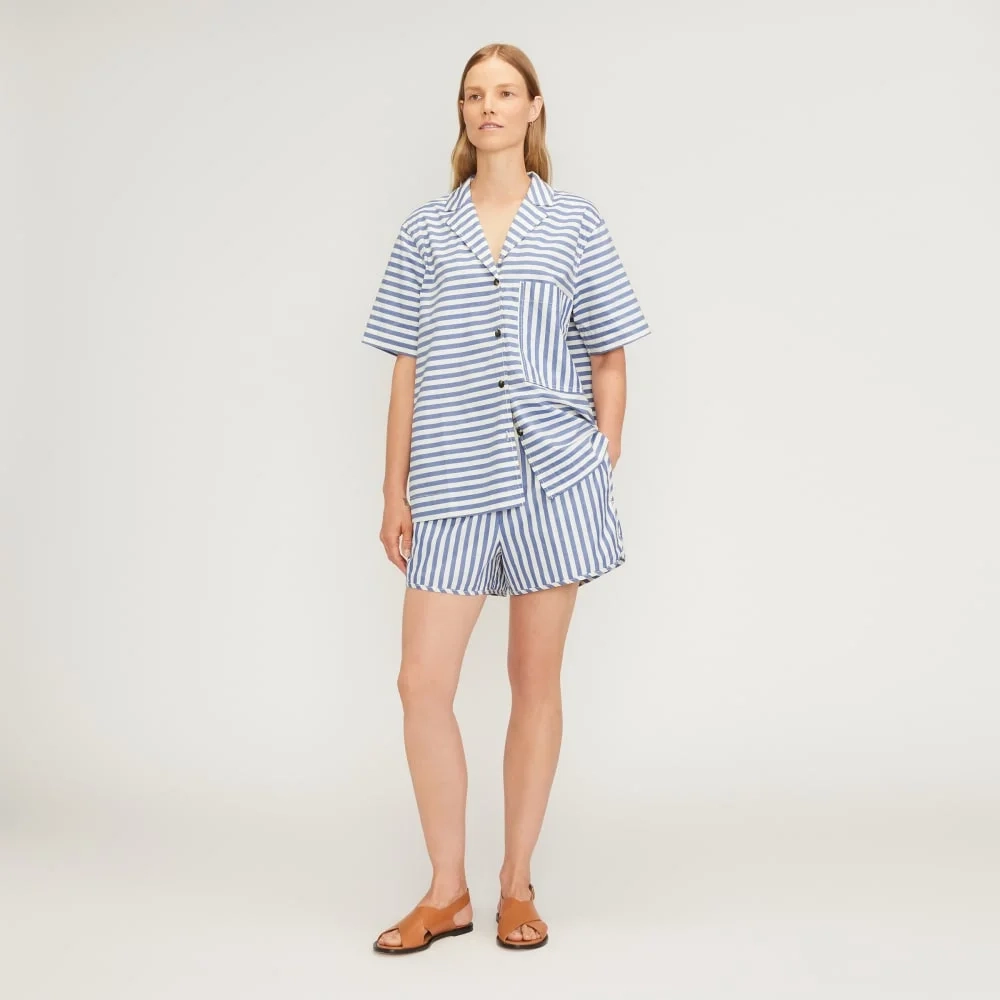 The Poplin Shirt | Mazarine Blue / Bone (2)