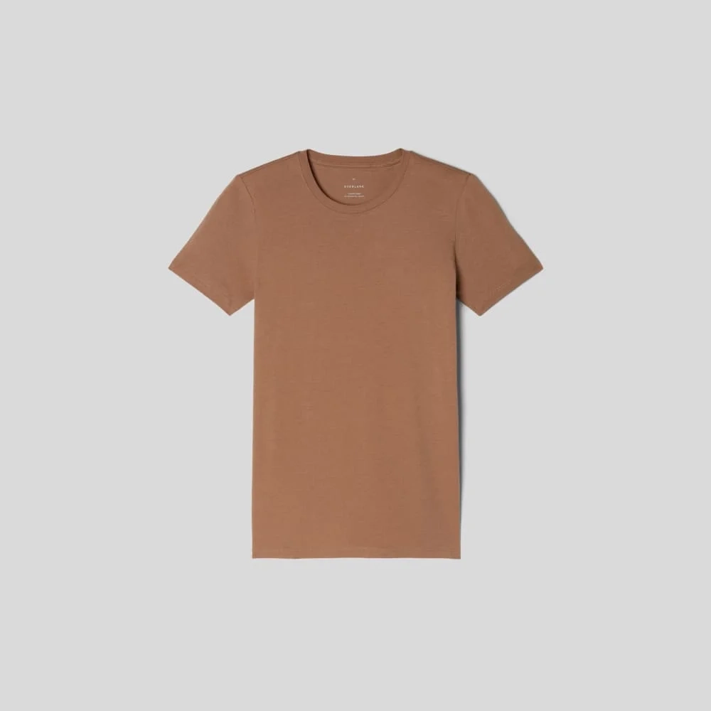 The Organic Cotton Crew Tee | Carob Brown (2)
