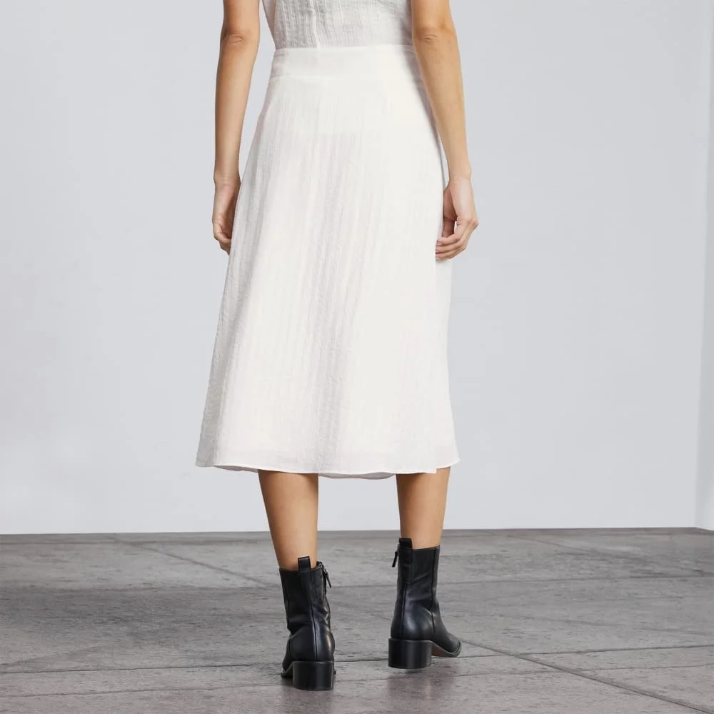 The City Stripe Midi Skirt | Bone (2)