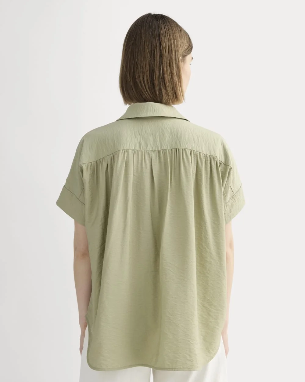 The Square Shirt in SoftLuxe | Eucalyptus (2)