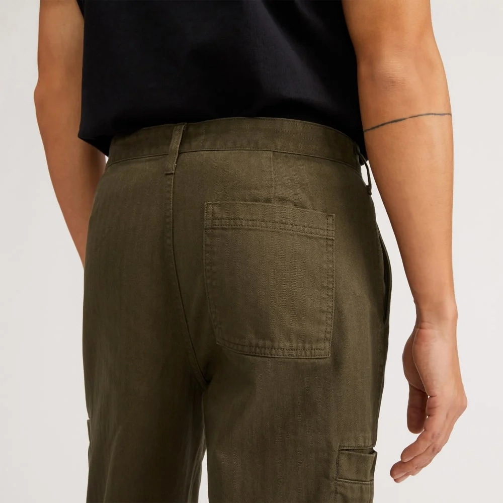 The Organic Cotton Herringbone Refined Cargo | Beech (3)
