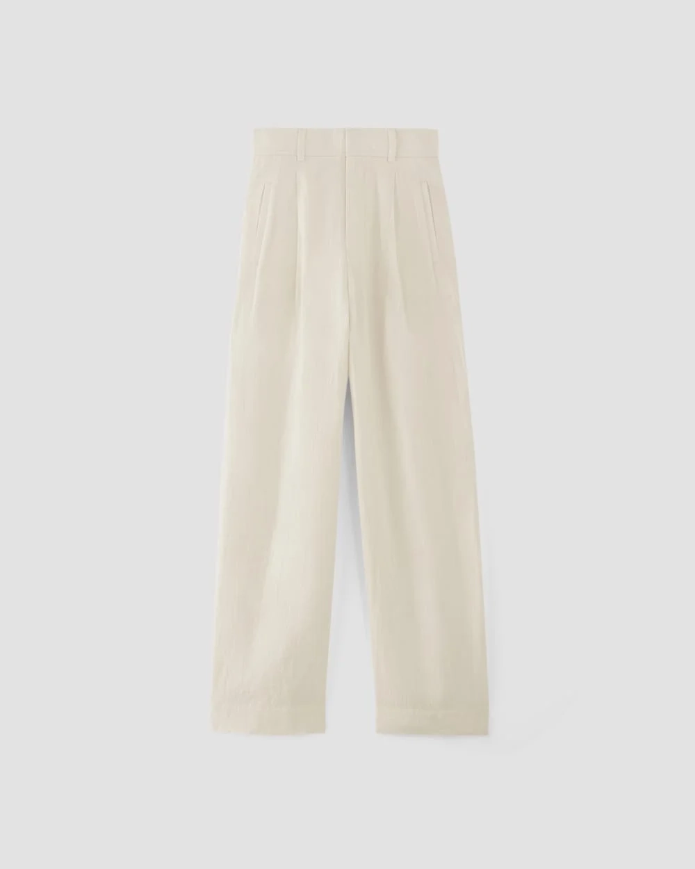 The Linen Way-High® Drape Pant  | Bone (2)