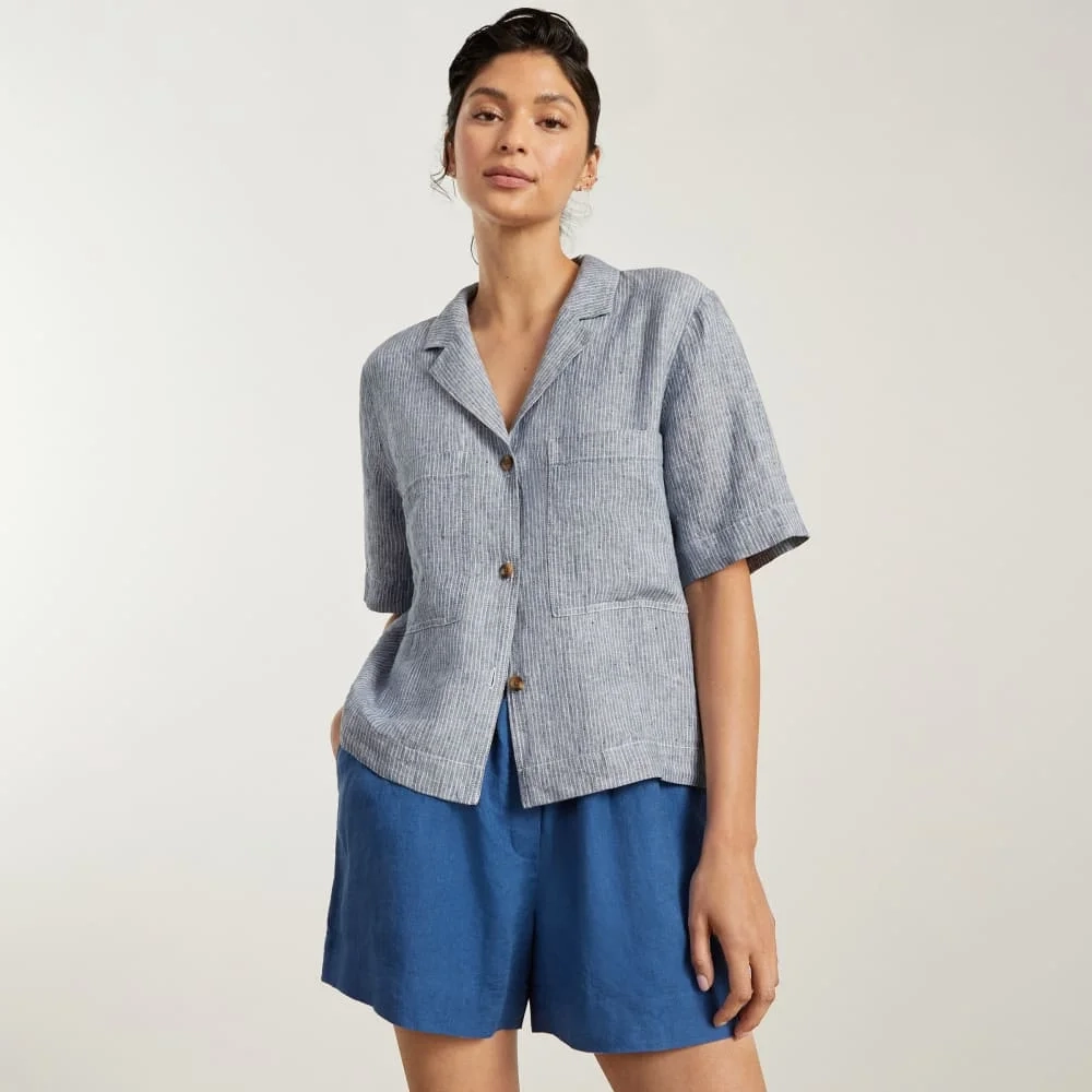 The Linen Boxer Short | Deep Blue (3)