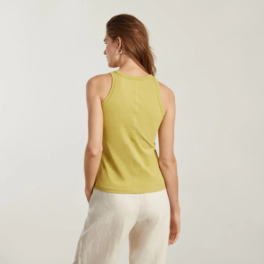 The Tank in Essential Cotton | Leek (2)