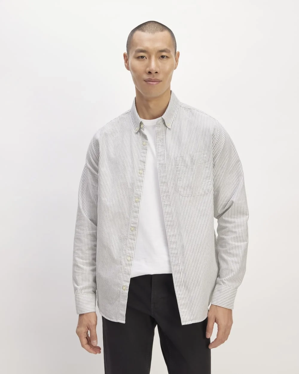 The Classic Oxford Shirt | Charcoal / White | Standard