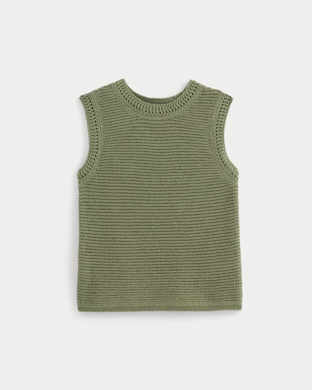 The Organic Cotton Open-Stitch Tank | Sagebrush (2)