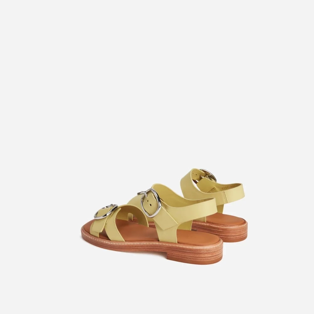 The Twin Buckle Sandal | Leek (2)