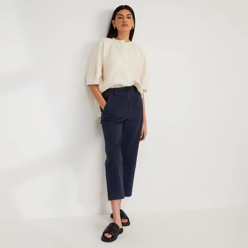 The Linen Puff Sleeve Shirt | Canvas (2)
