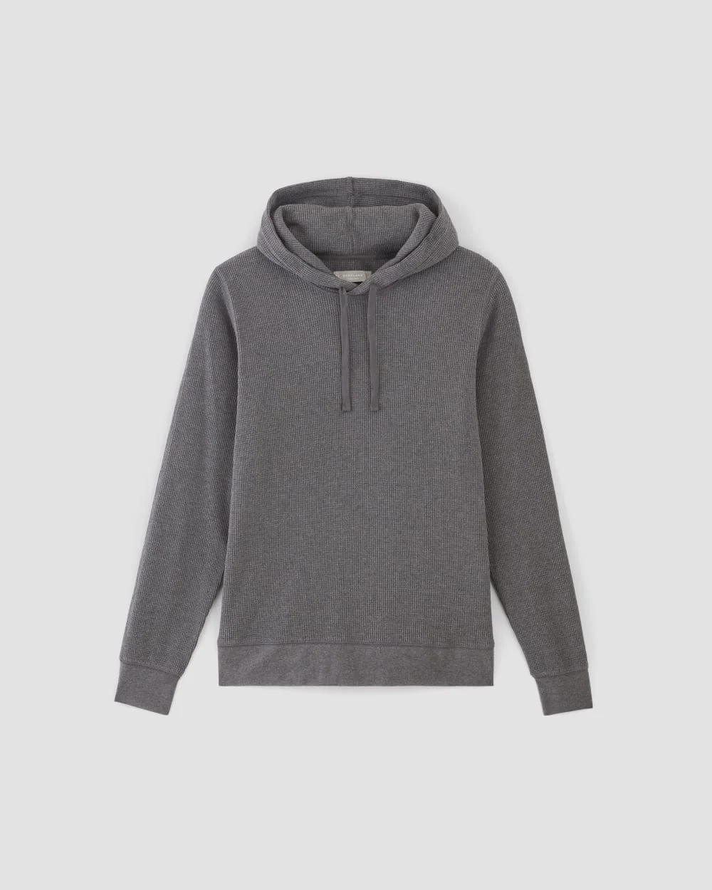 The Waffle-Knit Hoodie | Heathered Charcoal (2)