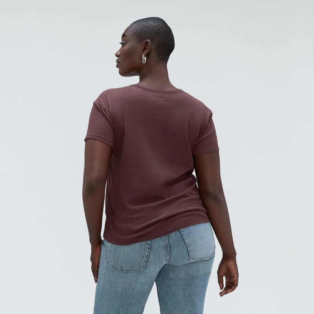 The Air Scoop-Neck Tee | Espresso (3)