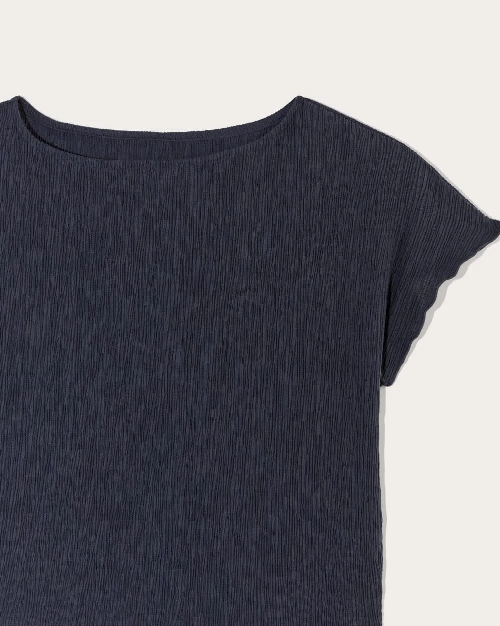 The Crinkle Top | Navy (2)