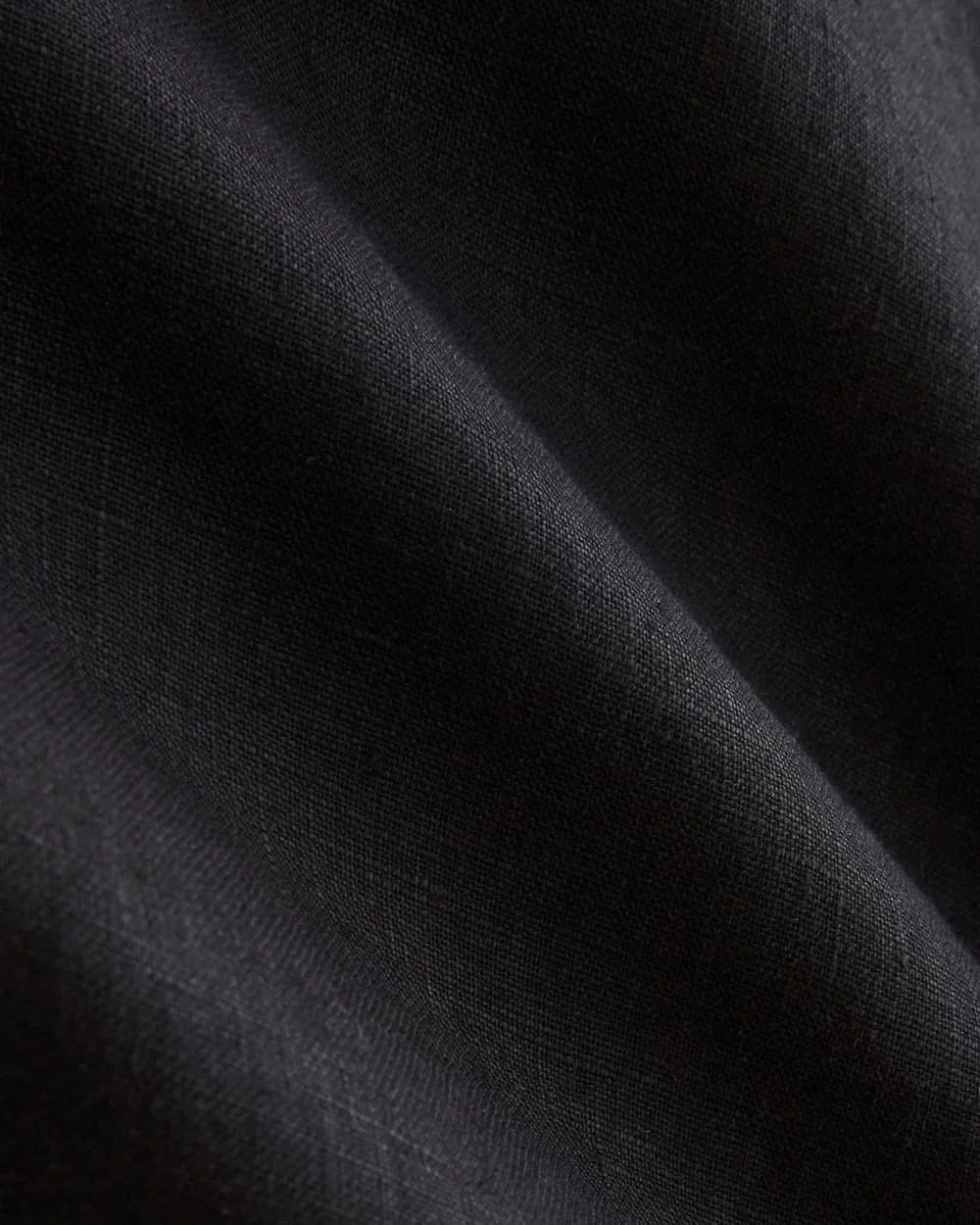 The Linen Utility Shirt | Black (2)